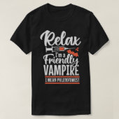 Funny Vampire Phlebotomist Phlebotomie-technicus T T-shirt (Design voorkant)