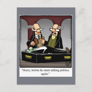Funny Vampire Politics Humor Briefkaart
