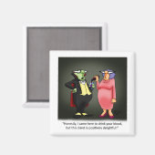 Funny Vampire Wine Humor Magnet (Voorkant / Achterkant)