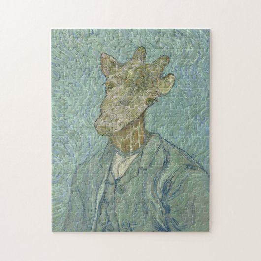 Funny Van Gogh Giraffe Jigzaag Puzzle Legpuzzel (Verticaal)