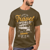 Funny Van Travel Camping Wanderlust Life T-shirt (Voorkant)