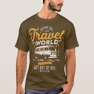 Funny Van Travel Camping Wanderlust Life T-shirt