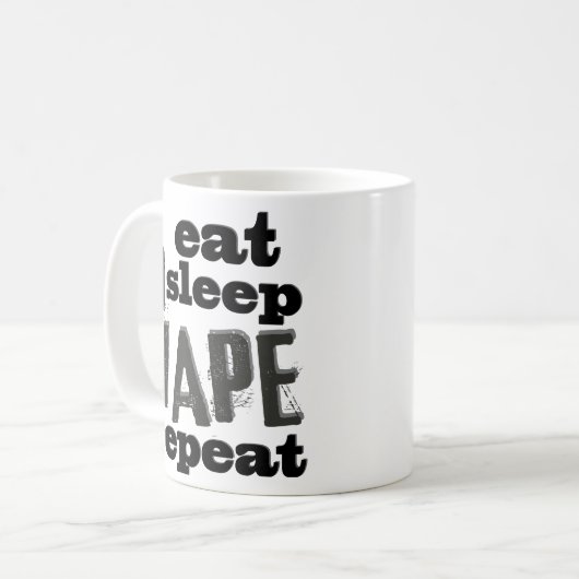 Funny Vaping Coffee Mok Vapist Vape Gift (Voorkant links)