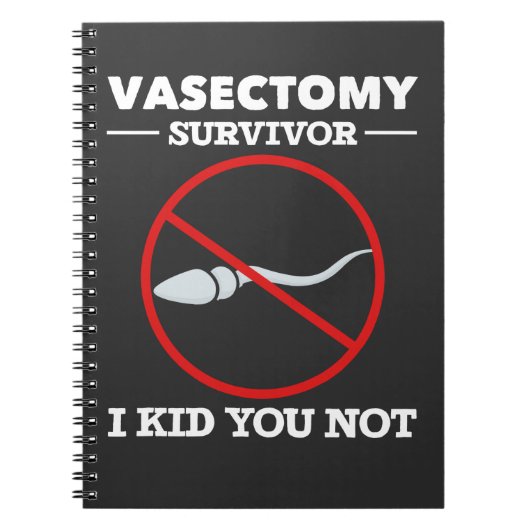 Funny Vasectomie Gezegde Volwassen mens Notitieboek (Voorkant)