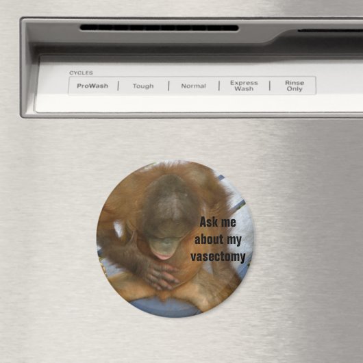 Funny Vasectomy Magneet (Insitu (Vaatwasser))