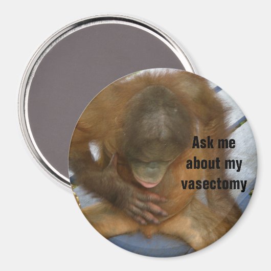 Funny Vasectomy Magneet (Voorkant / Achterkant)