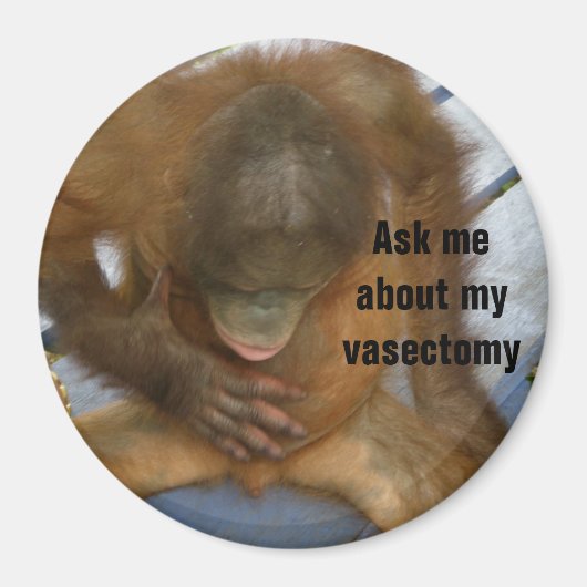 Funny Vasectomy Magneet (Voorkant)