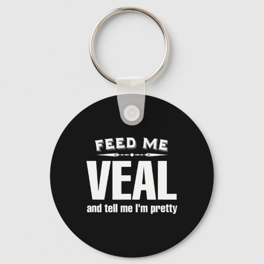 Funny Veal Lover Meat Sleutelhanger (Voorkant)