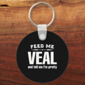 Funny Veal Lover Meat Sleutelhanger (Voorkant)