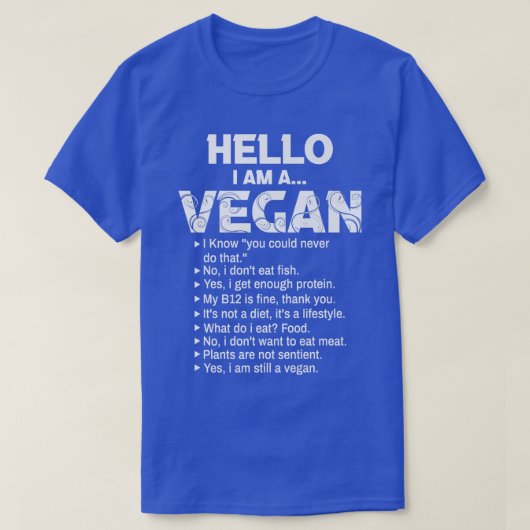 Funny Vegan Activism Gym Athlete Vegetarian Hallo T-shirt (Design voorkant)