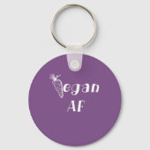 Funny vegan AF-ontwerp Sleutelhanger (Voorkant)