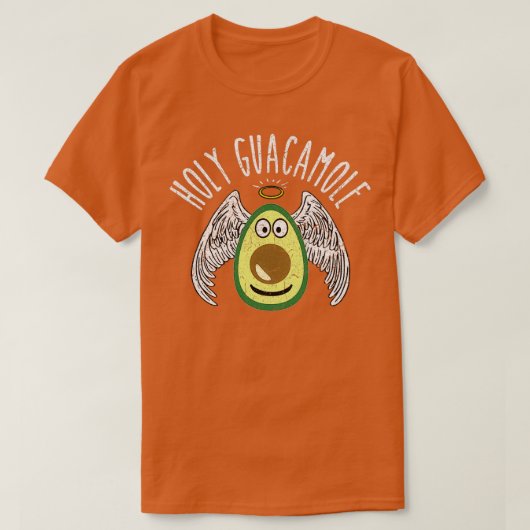Funny Vegan Avocado Heilige Guacamole Design T-shirt (Design voorkant)