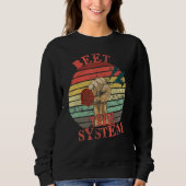 Funny Vegan Beet the System Anarchy Retro Veganism Trui (Voorkant)