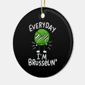 Funny Vegan Brussels Sprouts Keramisch Ornament (Links)
