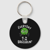 Funny Vegan Brussels Sprouts Sleutelhanger (Voorkant)