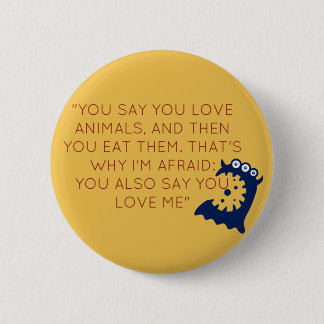 Funny Vegan Button