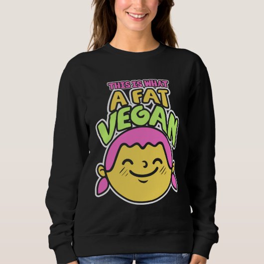 Funny Vegan Design Vegetarian Trui (Voorkant)