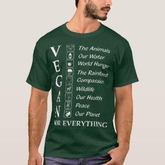 Funny Vegan Gift Shirt Vegan voor alles vegeta