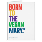 Funny "Vegan Mary" AutoCorrecte kerstKaart (Voorkant)