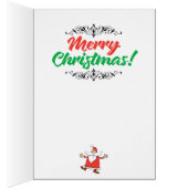 Funny "Vegan Mary" AutoCorrecte kerstKaart (Binnen (Rechts))