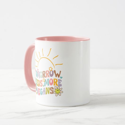 Funny Vegan Mok (Voorkant links)