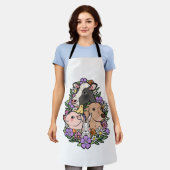 Funny Vegan Plant-kerstvrienden niet Schort (Gedragen)