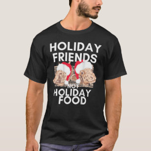 Funny Vegan Plant-kerstvrienden niet T-shirt