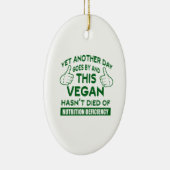 Funny Vegan T-shirt Keramisch Ornament (Rechts)