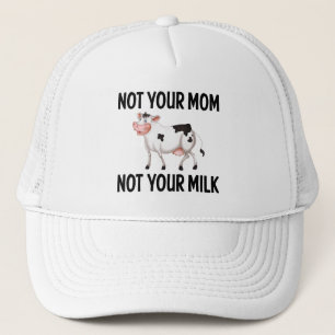 Funny Vegan, Vegetarian Cow/Milk Quote Trucker Pet