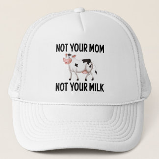 Funny Vegan, Vegetarian Cow/Milk Quote Trucker Pet