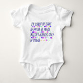 Funny Vegas Baby Onsie Romper (Voorkant)