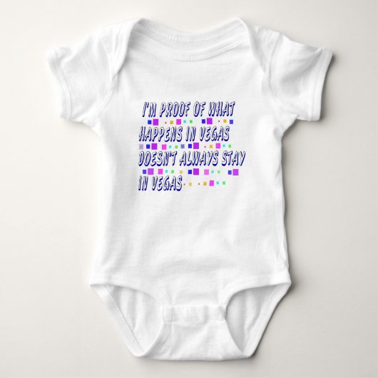 Funny Vegas Baby Onsie Romper (Voorkant)
