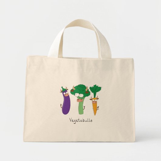 Funny Vegetable Cute Kinder Mini Tote Bag (Voorkant)