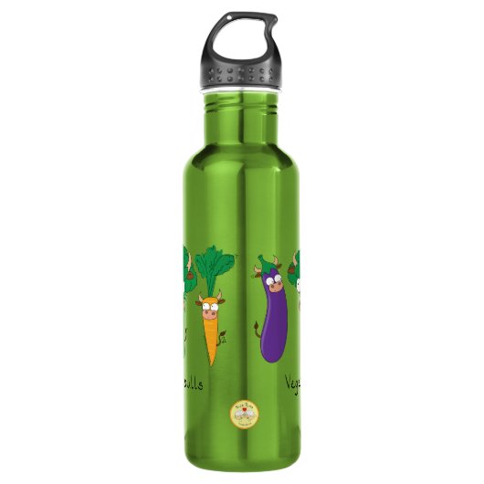 Funny Vegetable Cute Kinder Waterfles (Voorkant)