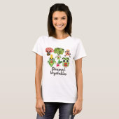 Funny Vegetable Pun T-Shirt voor Dames (Voorkant volledig)