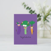 Funny Vegetables Cute Cartoon Kinder Briefkaart (Staand voorkant)