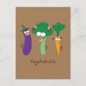 Funny Vegetables Cute Cartoon Kinder Briefkaart (Voorkant)