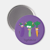 Funny Vegetables Cute Cartoon Kinder Magneet (Voorkant / Achterkant)