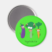Funny Vegetables Cute Cartoon Kinder Magneet (Voorkant / Achterkant)