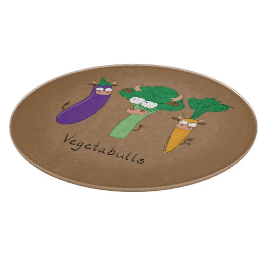 Funny Vegetables Cute Cartoon Kinder Snijplank (Hoek)