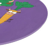 Funny Vegetables Cute Cartoon Kinder Snijplank (Hoek)