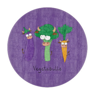 Funny Vegetables Cute Cartoon Kinder Snijplank