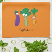 Funny Vegetables Cute Cartoon Kinder Theedoek (Gevouwen)
