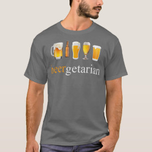 Funny Vegetarian Design Craft Beer for Brewery Lov T-shirt