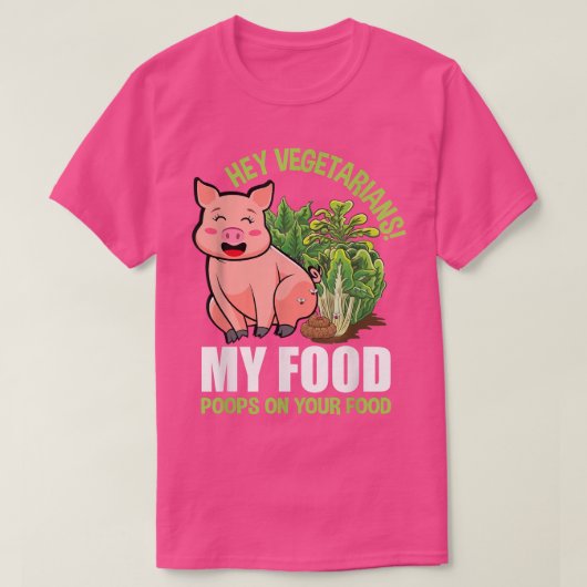 Funny Vegetarian Gezegde Veggie Plant T-shirt (Design voorkant)