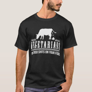 FUNNY VEGETARIAN JOKE PRINTED MANNEN OFFENSIVE ADU T-SHIRT