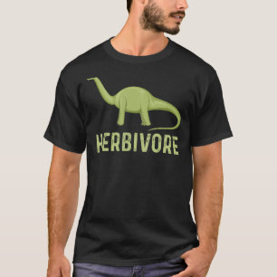 Funny Vegetarian Life Style Herbivore Cute Dinosau T-shirt