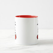 Funny Vegetarian Mok met Vegetarian Related Quote (Midden)