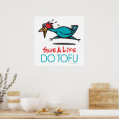 Funny Vegetarian, Vegan DO TOFU Poster (Keuken)