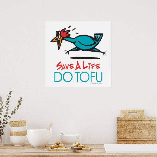 Funny Vegetarian, Vegan DO TOFU Poster (Keuken)
